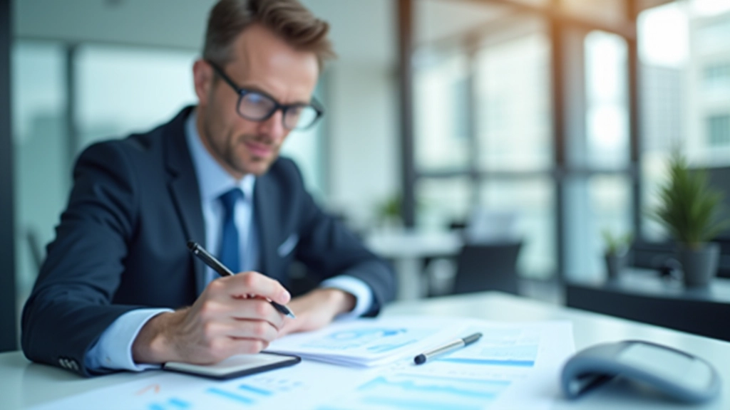 Professioneller Analyst bei der Überprüfung von Wirtschaftsdaten und Konjunkturberichten