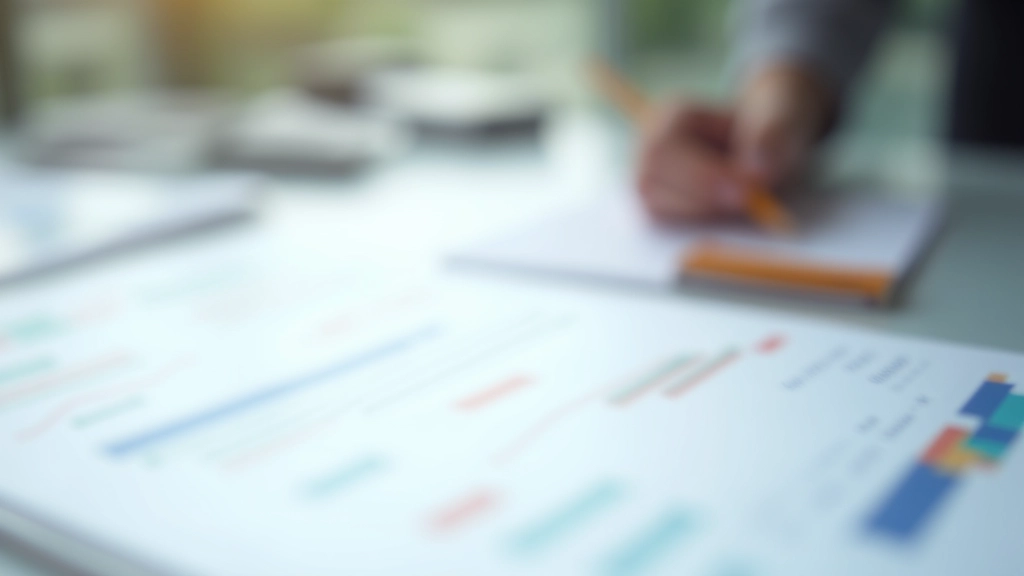 Vergleichende Finanzanalyse mit Indizes und Trendlinien auf Papier