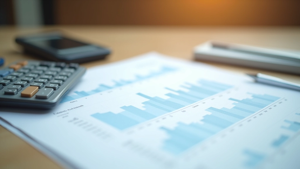 Nahaufnahme von Umfrageergebnissen und statistischen Berechnungen auf einem Schreibtisch mit Stift und Taschenrechner