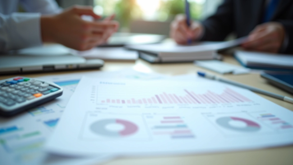 Wirtschaftstrends und Konjunkturzyklen visualisiert durch aufwärts und abwärts Pfeile und Trendlinien